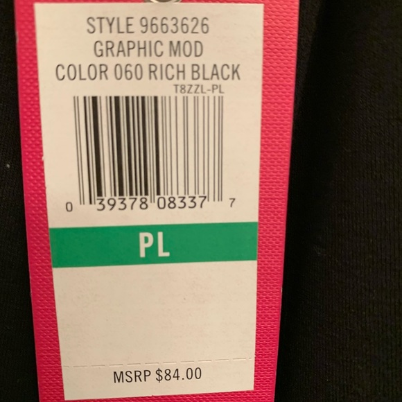 Vince Camuto top. Leather look front; lining and back are fabric. PL. NWT. - Picture 4 of 5